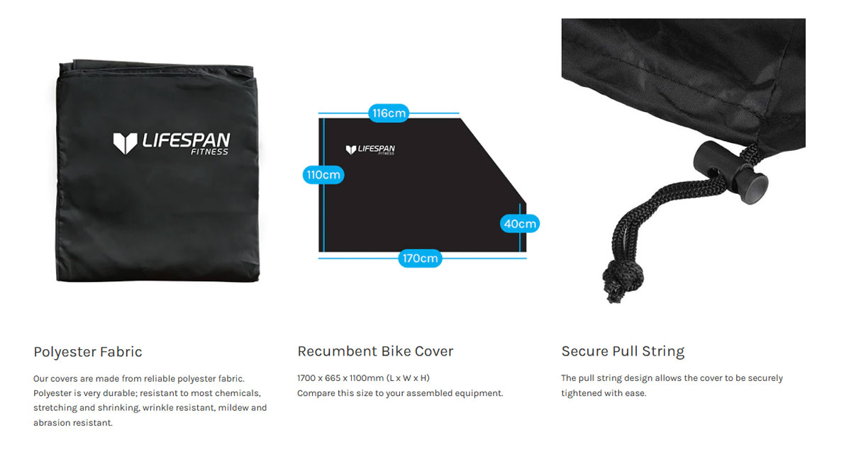 Lifespan Heavy-Duty Recumbent Bike Cover